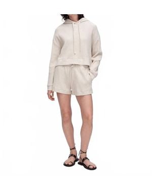 ATM Slub Jersey Waffle Pull On Shorts - White