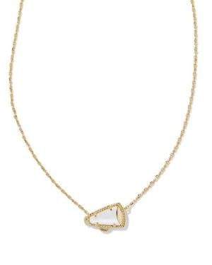 Kendra Scott Cheer Short Pendant Necklace - Metallic