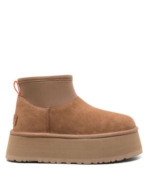 UGG Classic Mini Dipper Suede Ankle Boots - Brown