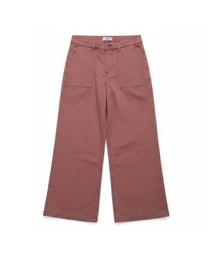 Kut From The Kloth Meg Linen High Rise Wide Leg Pant - Red
