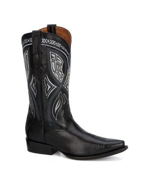 Forastero Cowboy Leather Boots - Black