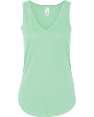 Bella Canvas Flowy V-Neck Tank - Green