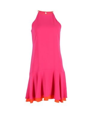 Diane von Furstenberg Kera Halter Neck Layered Dress - Pink
