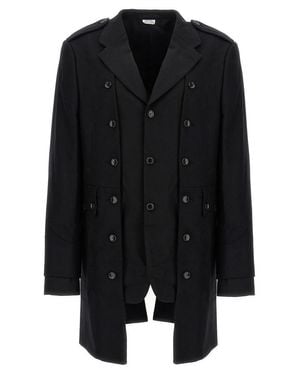 Comme des Garçons Double Layer Blazer Coat - Black