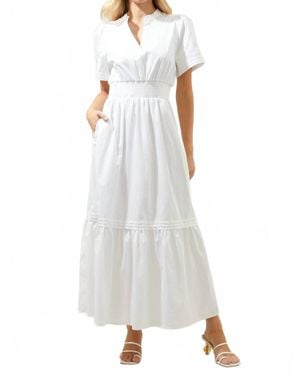 Sugarlips Tamia Poplin Maxi Dress - White