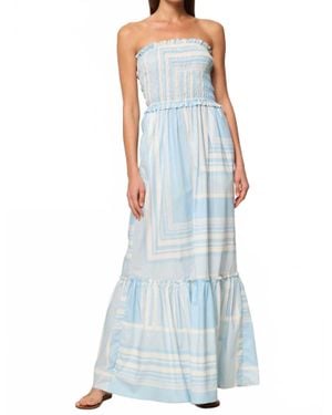 MISA Los Angles Sanya Maxi Dress - Blue