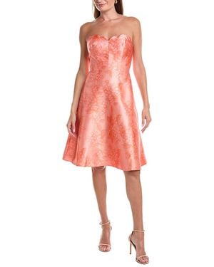 Rene Ruiz Flare Hem A-Line Cocktail Dress - Red