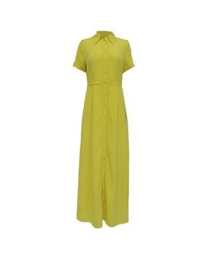 fitted maxi dress with slit VELVET SHORES