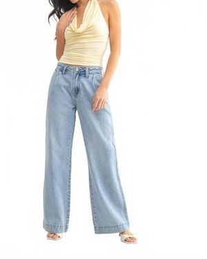Jbd. Lightweight Drapey Relaxed Trouser - Blue