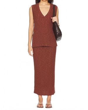 Free People Veda Sweater Set - Red