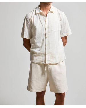 Asher Silas Fleece Short - Natural