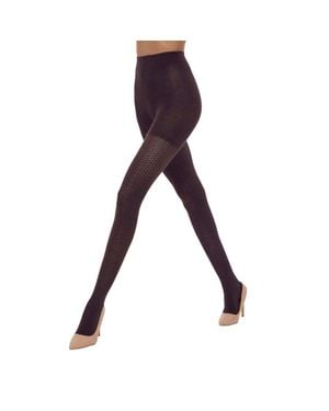 Wolford Merino Pattern Tights - Black