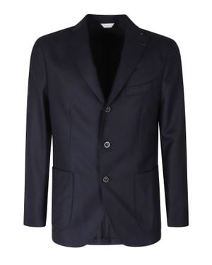 Boglioli Unstructured Virgin Wool Blazer - Blue