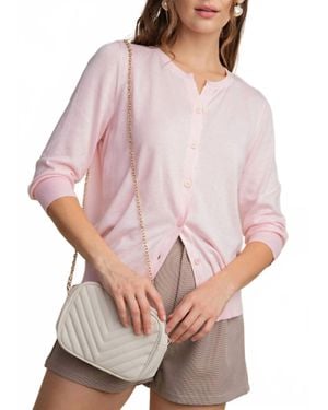 Kori Classic Cardigan Sweater - Pink