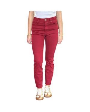 Kut From The Kloth Charlize High Rise Soft Stretch Cigarette Leg Skinny Jean - Red