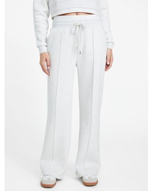 Guess Livy Wide Leg Sweatpants - White