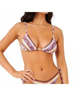 Rip Curl Amare Triangle Bikini Top - White