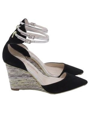 Sophia Webster Lexi Beaded Wedge Pumps - Metallic
