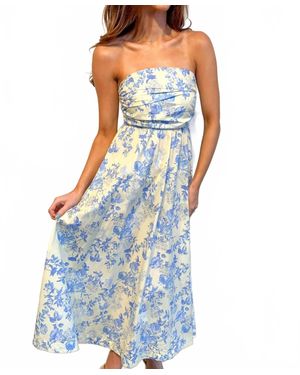 Olivaceous Amanda Dress - Blue