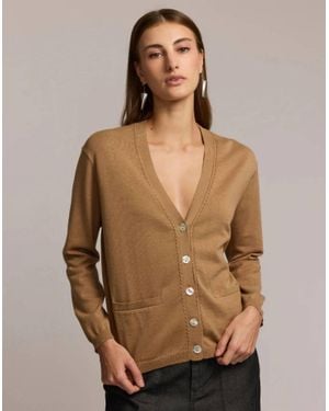 Hinson Wu Cassie Long Sleeve Cardigan - Brown
