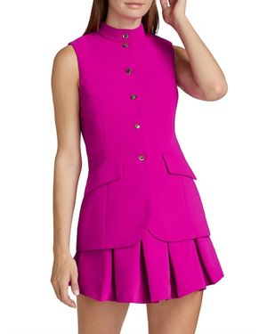 Amanda Uprichard Evelyn Skort Romper - Pink