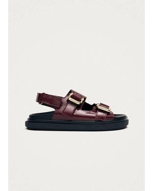 Alohas Harper Onix Leather Sandal - White