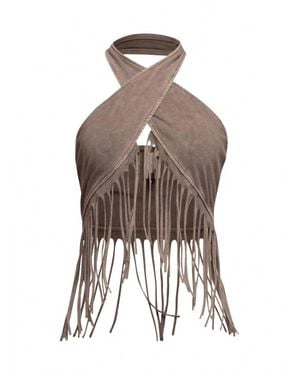 Faire Festival Fringe Top - White