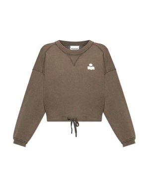 Isabel Marant Cropped Sweatshirt Dbec - Natural