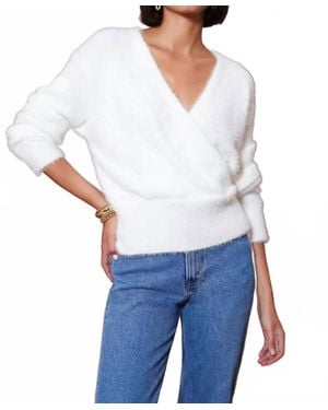 Bishop + Young Logan V-Neck Sweater - White