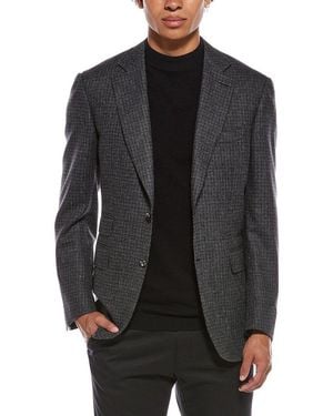 Canali Wool & Cashmere-Blend Blazer - Gray
