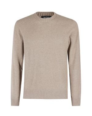 Gran Sasso Crewneck Cashmere Sweater - Natural