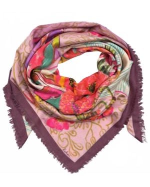 Echo Dusk Bouquet Scarf - Pink