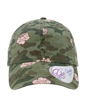 Infinity Her Garment-Washed Fashion Print Cap - Green