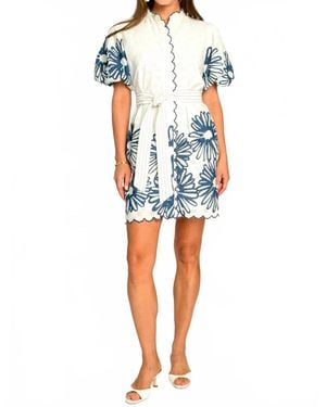 Elizabeth James The Label Sadie Mini Dress - Blue