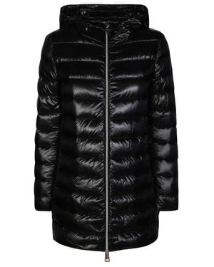 Herno A-Shape Ultralight Jacket With Glossy Finish - Black