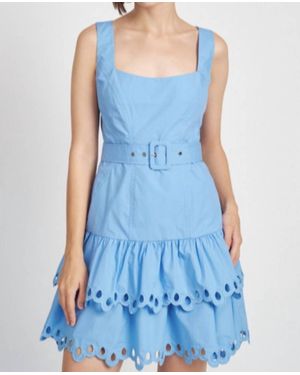 En Saison Crista Mini Dress - Blue