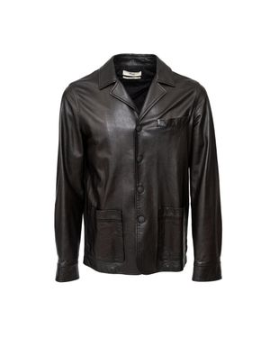 Bally Leather Jacket - Black