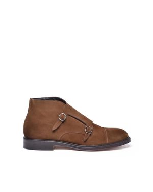 Migliore Suede Leather Rubber Ankle Boot - Brown