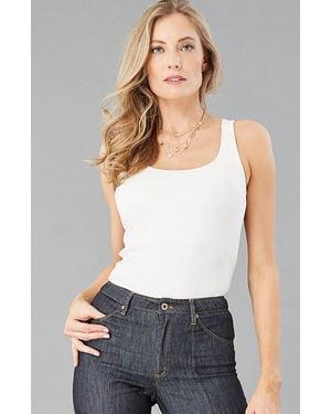 Lola & Sophie Lux Ponte Tank Top - White
