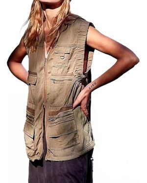 Free People Hang Time Vest - Brown