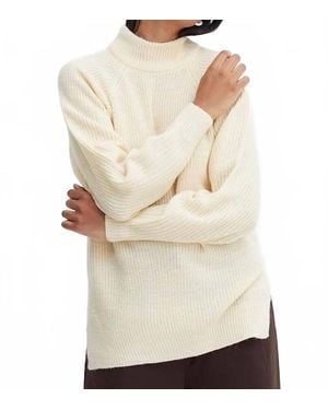 Ichi Marat Turtleneck Long Sleeve Sweater - White