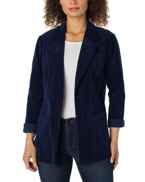 Liverpool Los Angeles Boyfriend Blazer Arctic Night Corduroy Gbo3679 - Blue