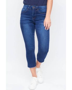 YMI Missy Hide Your Muffin Top Skinny Jean - Blue