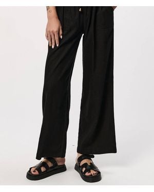 Another Love Stormi Ruffle Detail Waistband Pant - Black
