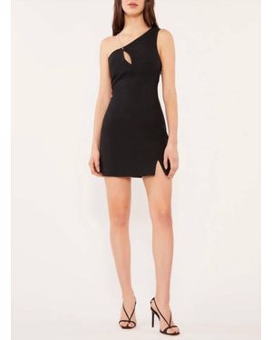 Cinq À Sept Crystal Strap Yara Dress - Black