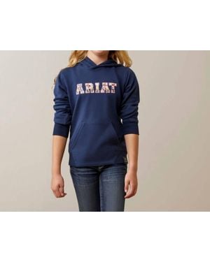 Ariat Kid's 3D Logo 2.0 Hoodie - Blue
