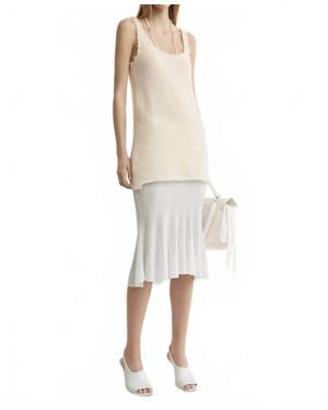 TOTEME Mohair Knit Tank Top - White