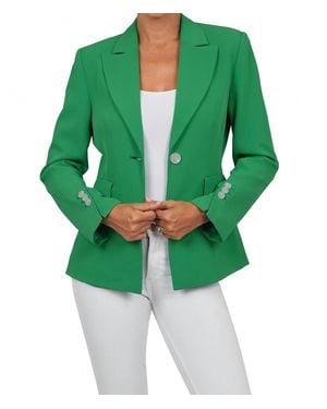 Love Token Kara Woven Blazer - Green