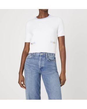 French Connection Babysoft Short Sleeve Top - Blue