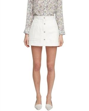 Adam Lippes Bennet Mini Skort - White